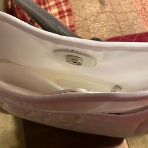 Ah Dorned white puffer crossbody-NEW